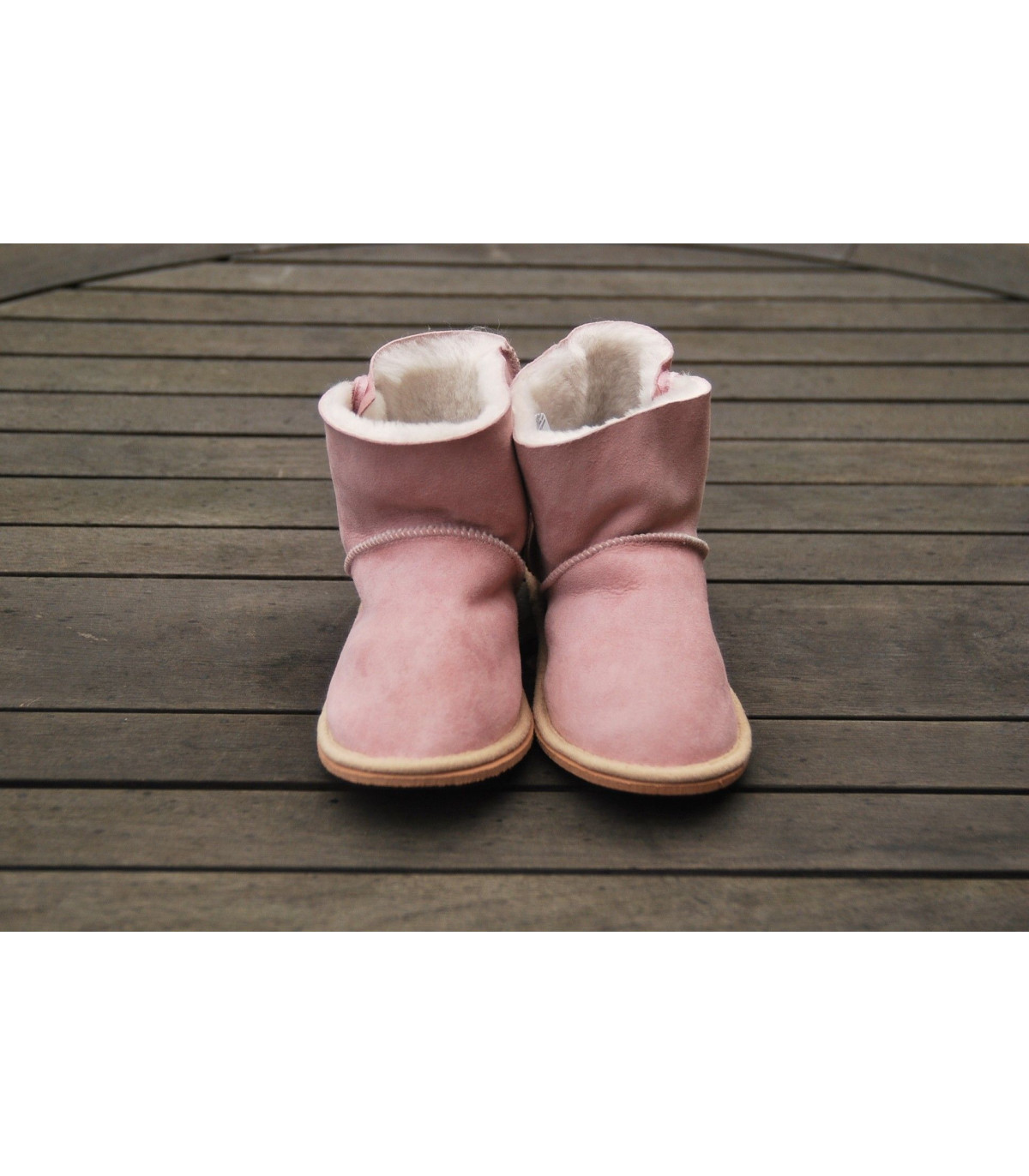 DX-Exclusive Wear Chaussons en peau d/'agneau pour bébé chaussons bébé ADB-0001 pour fille garçon fermeture velcro bottes fourrure véritable cuir