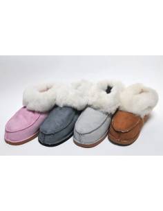 Chaussons Chaussures D'Intérieur Pantoufle Peau de Mouton Blanc Neuf Chaussons Chaussures D'Intérieur Pantoufle Peau de Mouton Blanc Neuf
