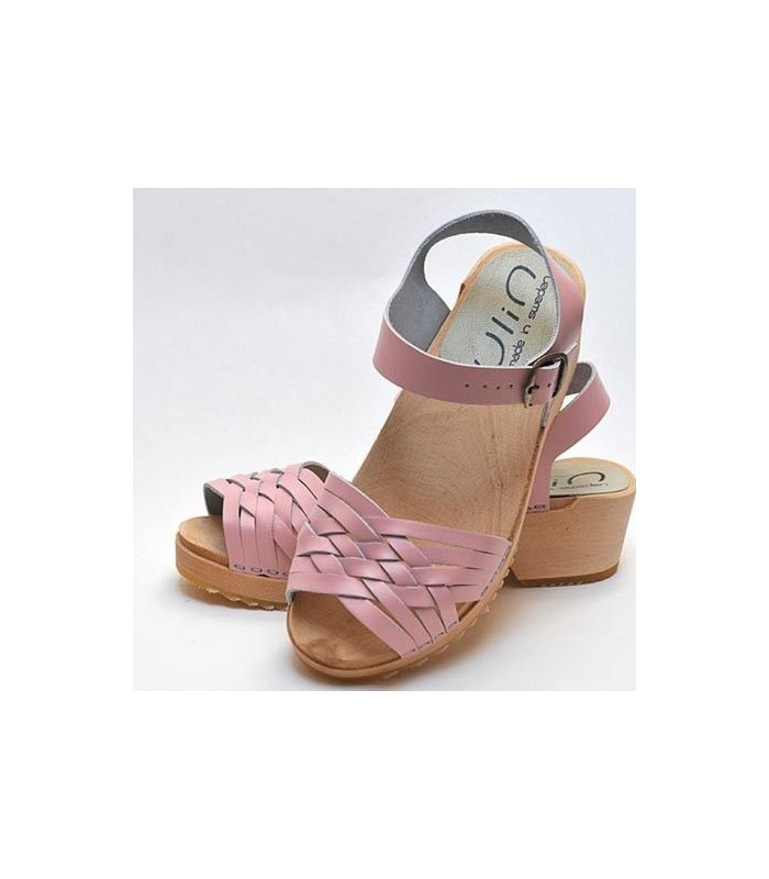 sandales suedoises semelle bois
