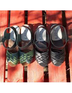 chaussures talon bois