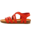 Flops Bionatura nubuck black or cognac with decorative small studs.