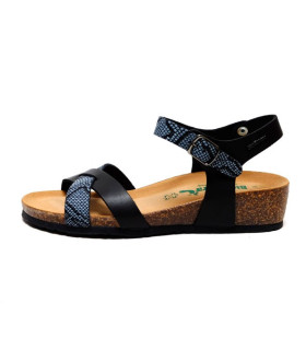 cork and leather sandals