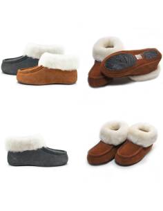 Guenuino piel de cordero o pura lana Zapatillas - Esprit Nordique