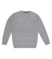 Women's fine V-neck sweater in pure merino wool special offer