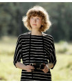 Women's long sleeved black & white Classic Breton striped t-shirt