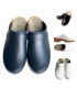 Zuecos suecos en cuero y madera exclusiva para mujer Esprit Nordique