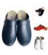 Swedish clogs man in leather and sole wood - Esprit Nordique