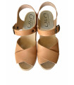 Swedish clogs in stained varnish leather woman - Esprit Nordique